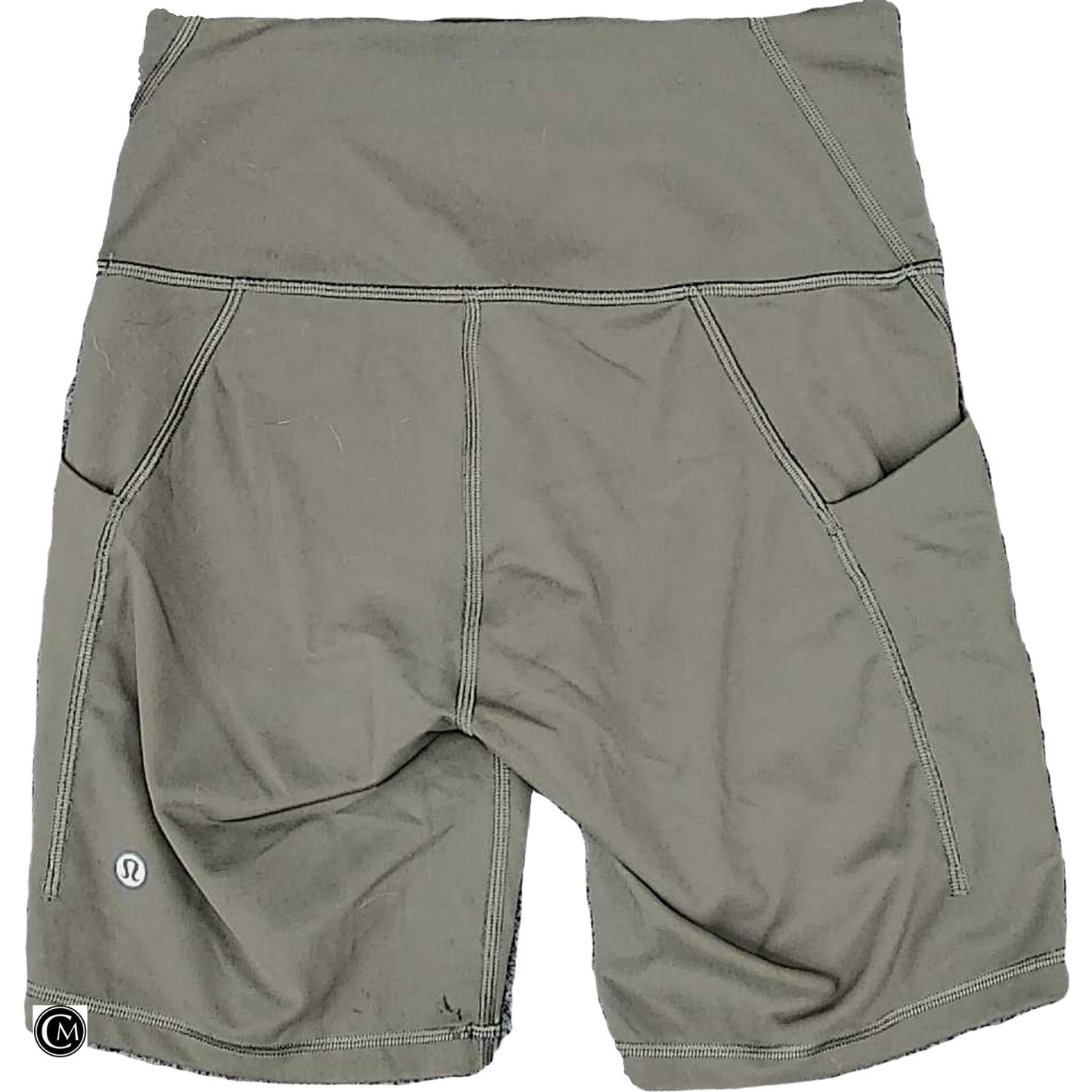 Athletic Shorts By Lululemon In Green, Size: M
