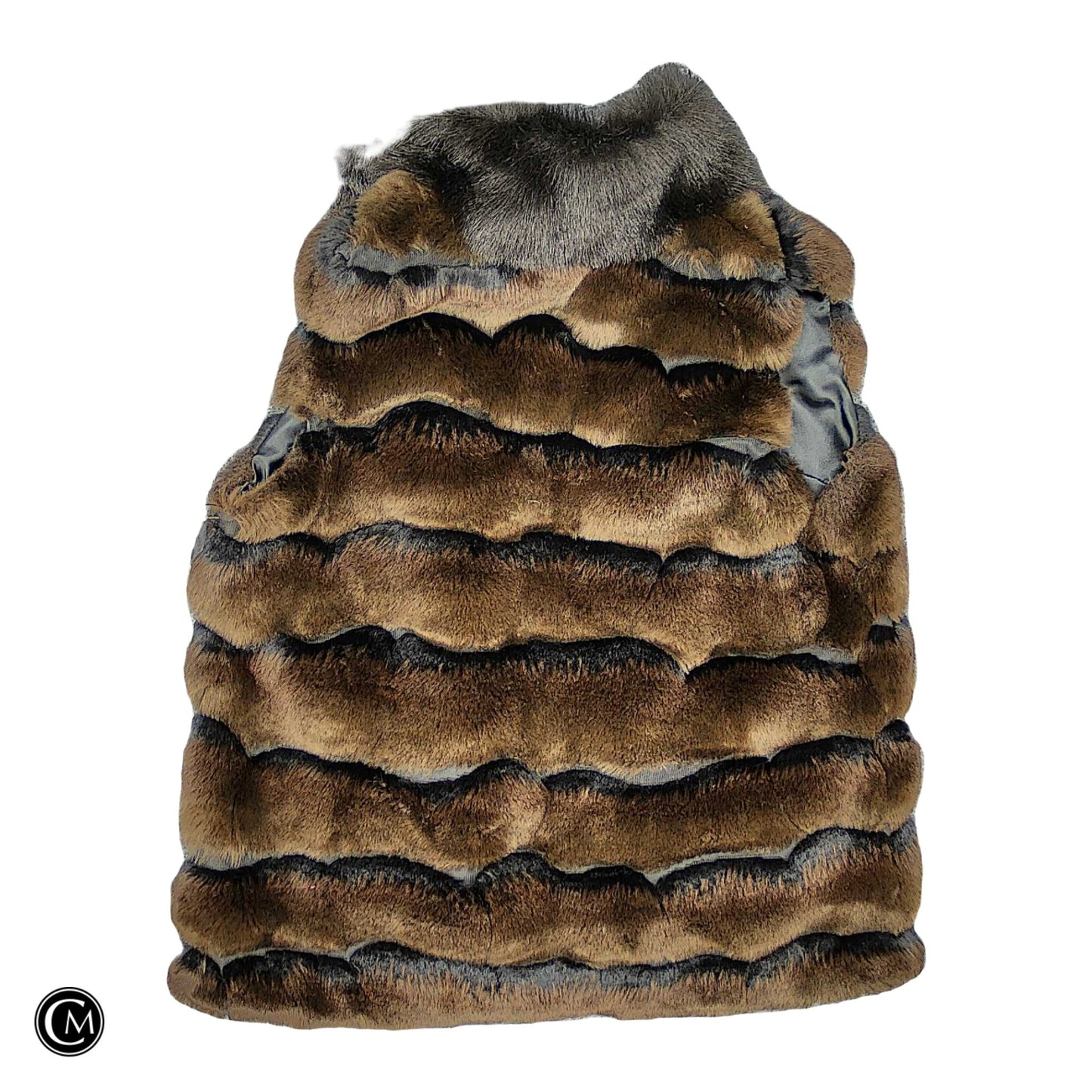 Vest Faux Fur & Sherpa By Gianni Bini In Brown, Size: M