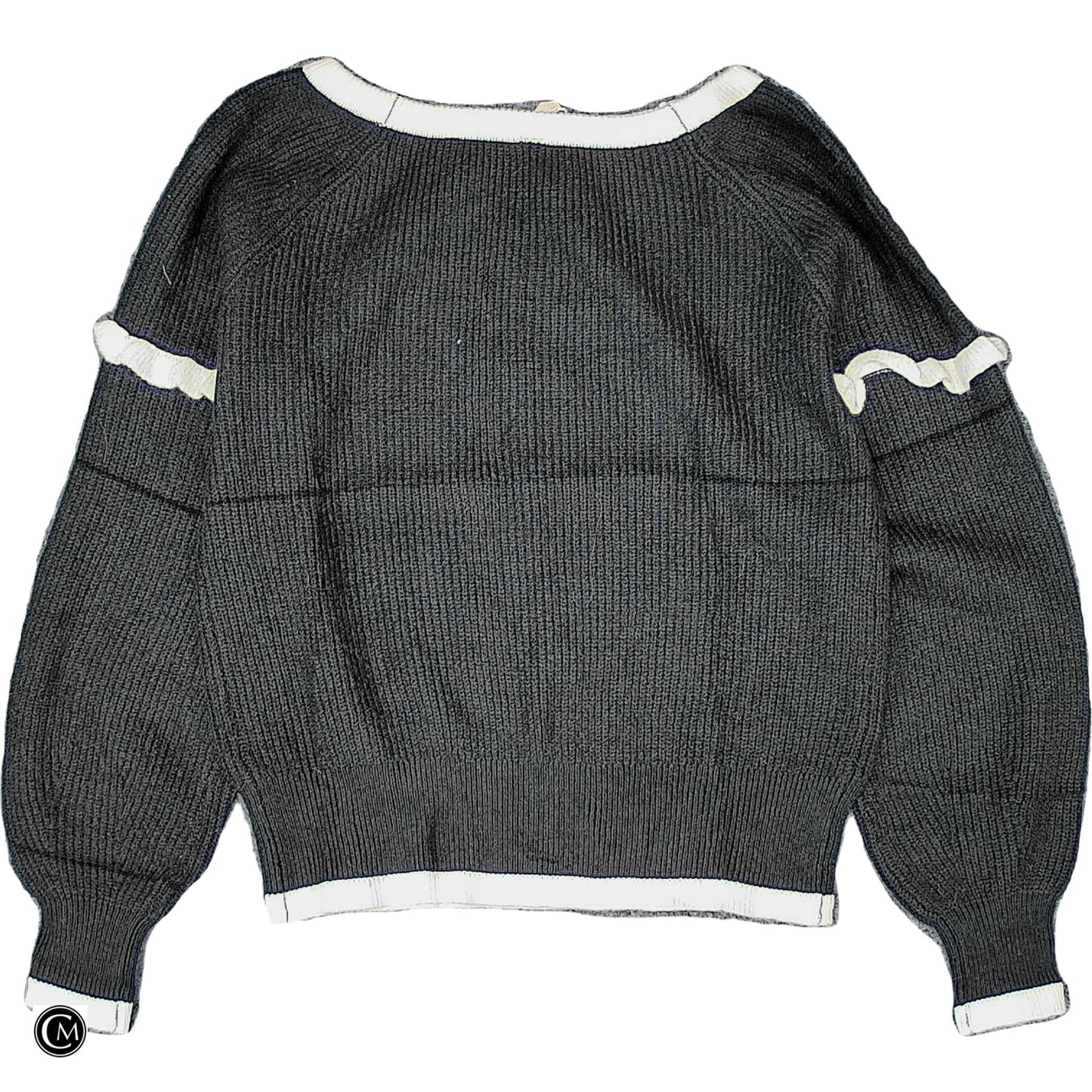 Sweater By Clothes Mentor In Black & White, Size: S