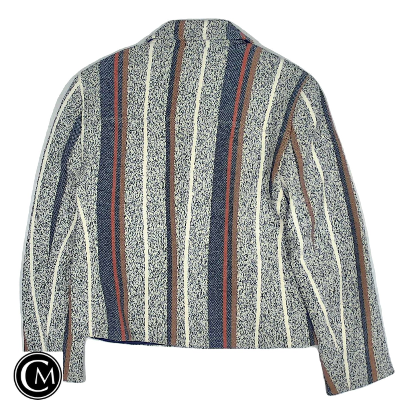 Blazer By Ann Taylor In Blue & Orange, Size: 2