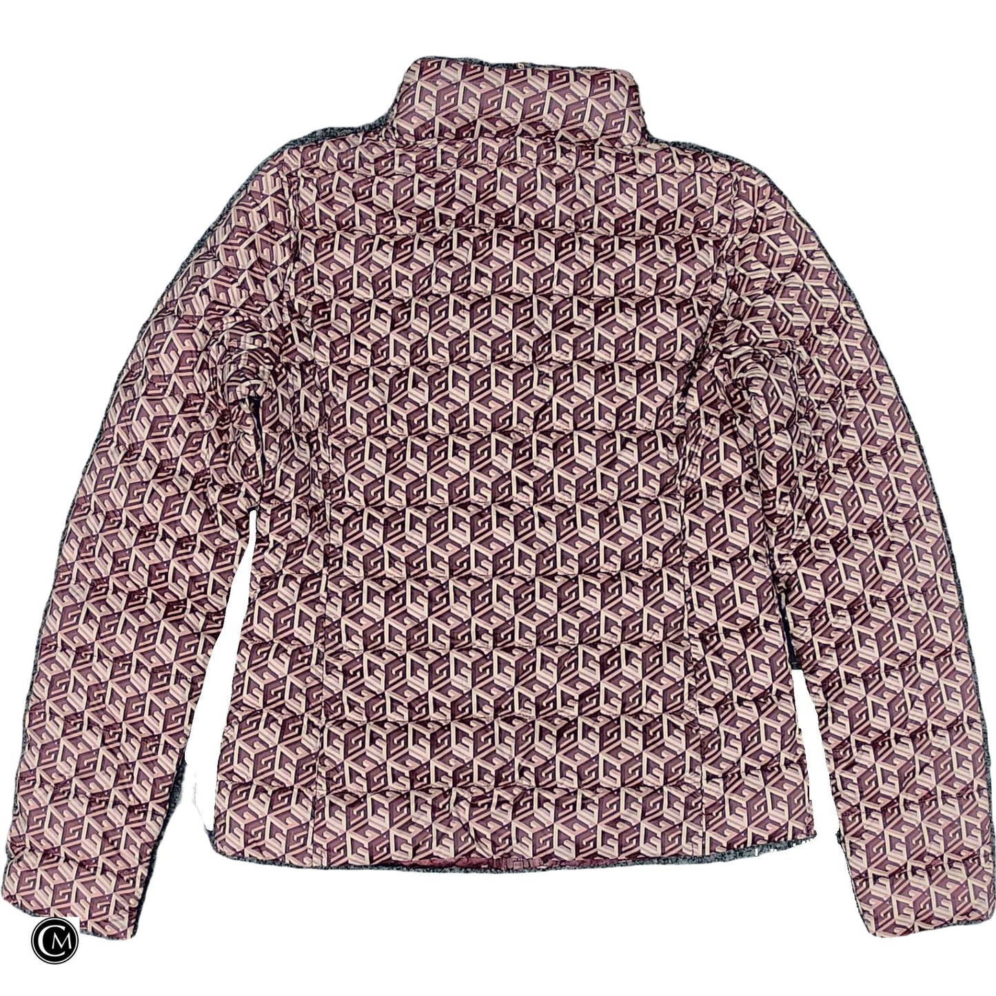 Jacket Puffer & Quilted By Guess In Pink, Size: S