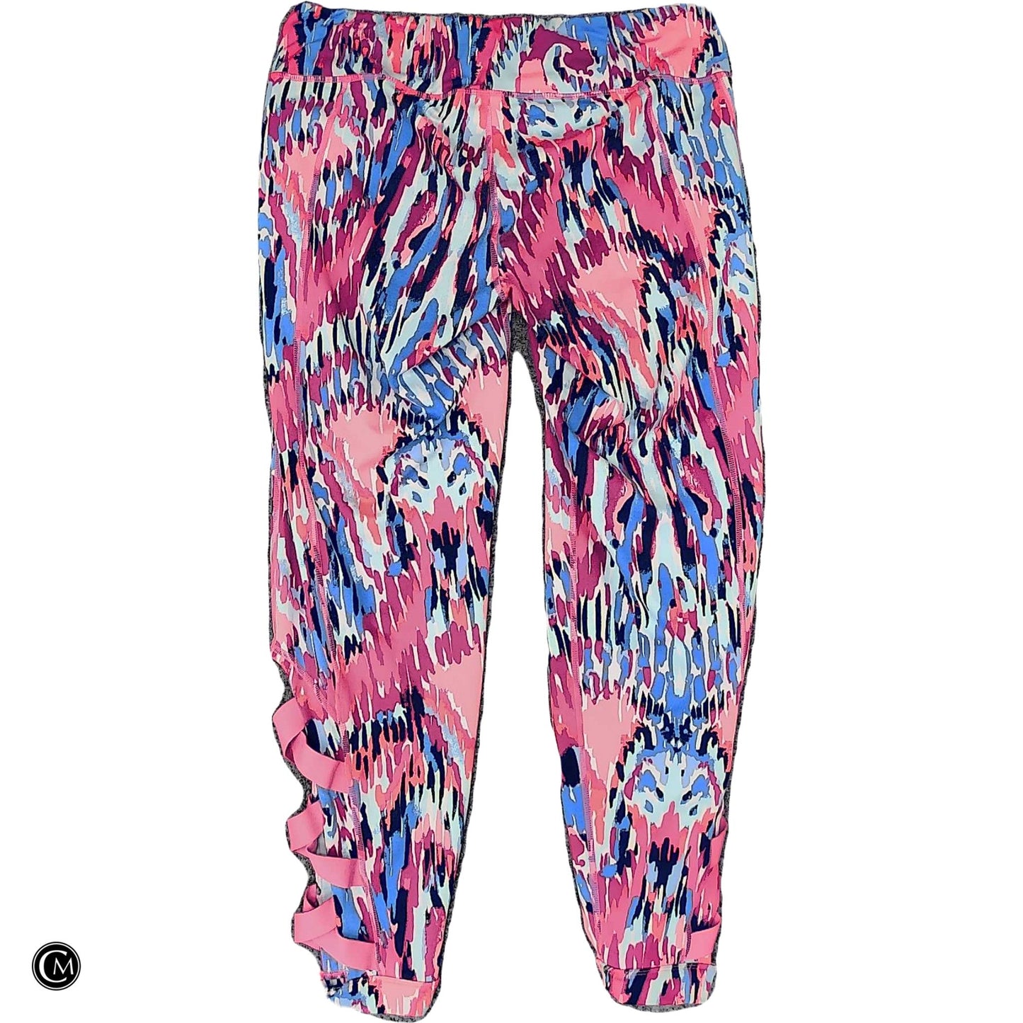 Pants Designer By Lilly Pulitzer In Blue & Pink, Size: L