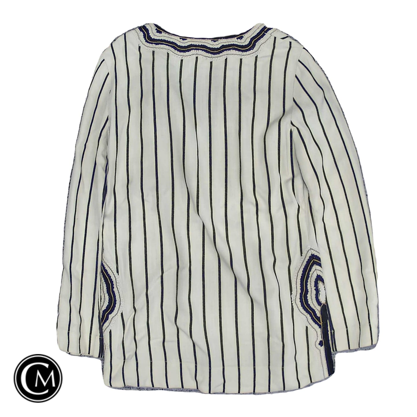 Tunic Designer By Tory Burch In Black & Cream, Size: 4 image 2