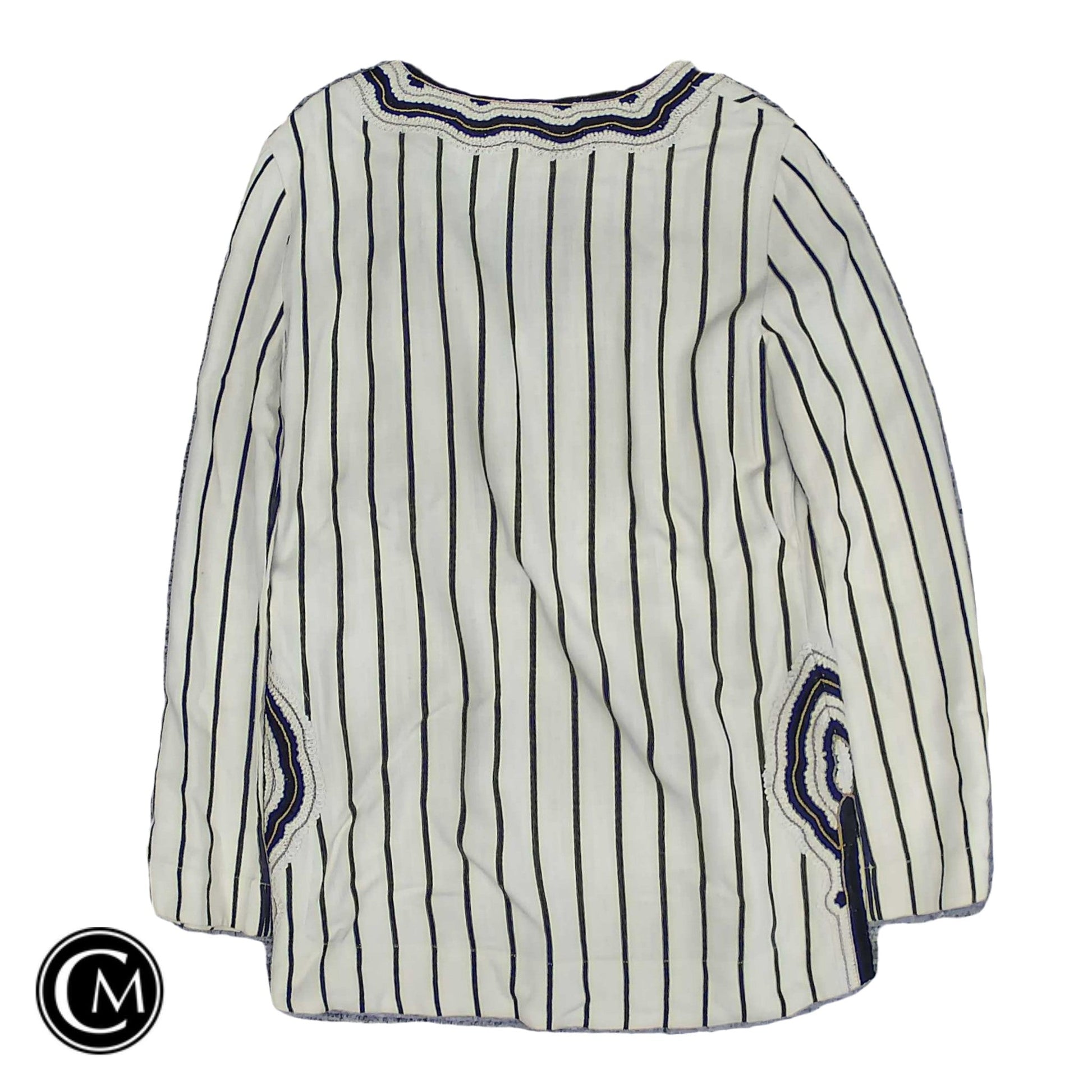 Tunic Designer By Tory Burch In Black & Cream, Size: 4 image 2