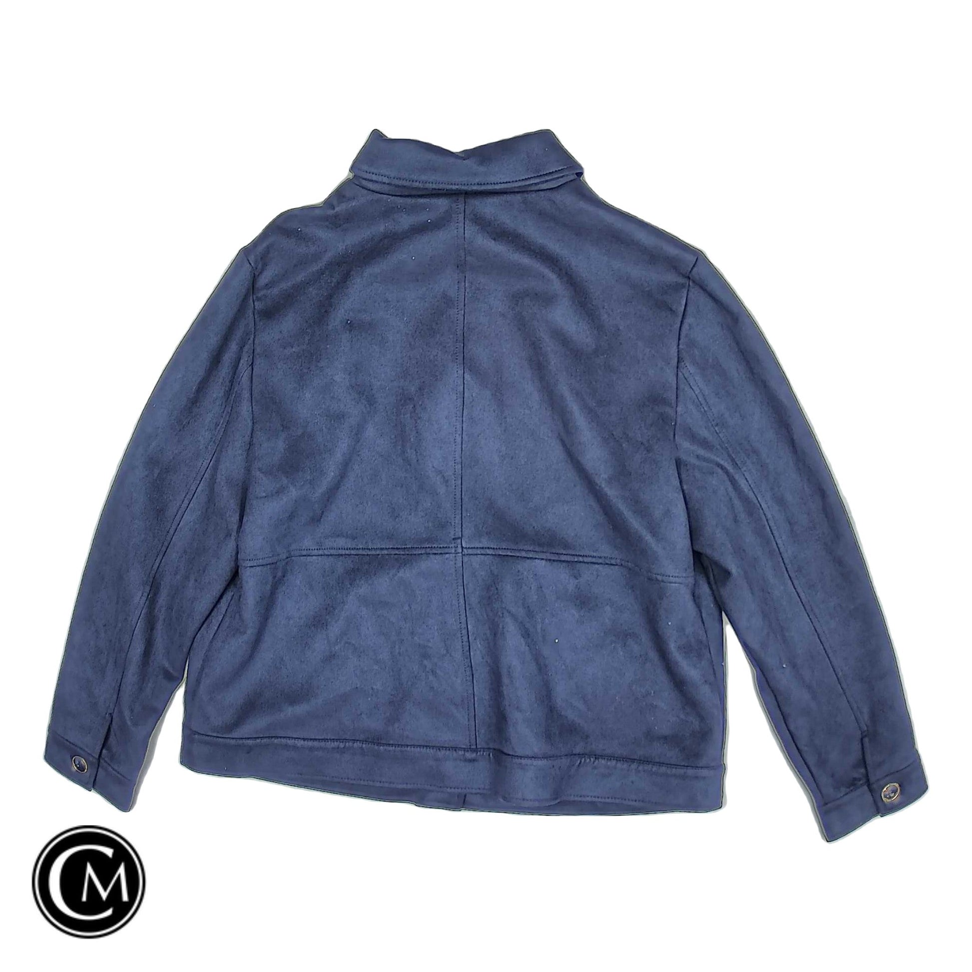 Jacket Other By Chicos In Navy, Size: L image 2
