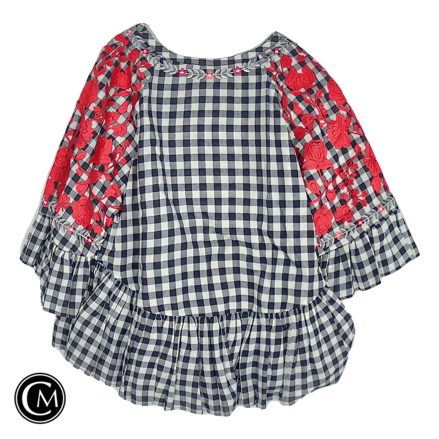 Tunic Ss By Anthropologie In Black & Red, Size: Xl