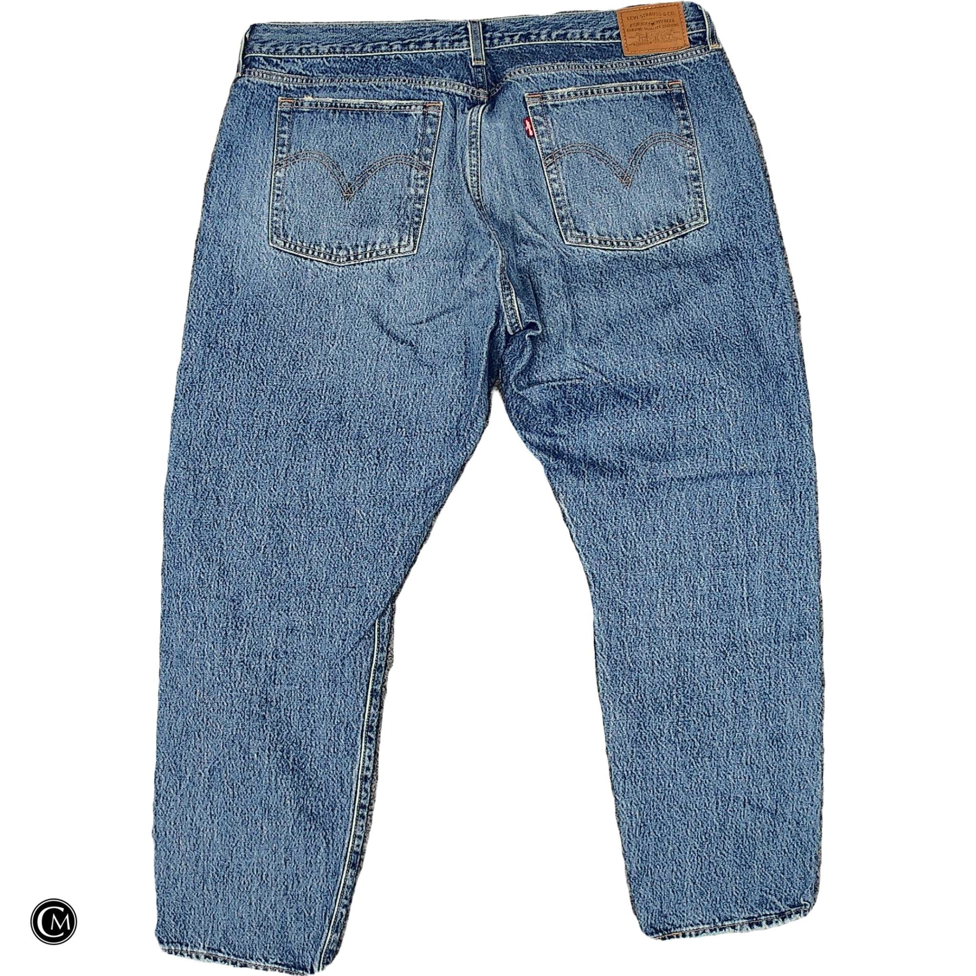 Jeans Straight By Levis In Blue Denim, Size: 18 image 2
