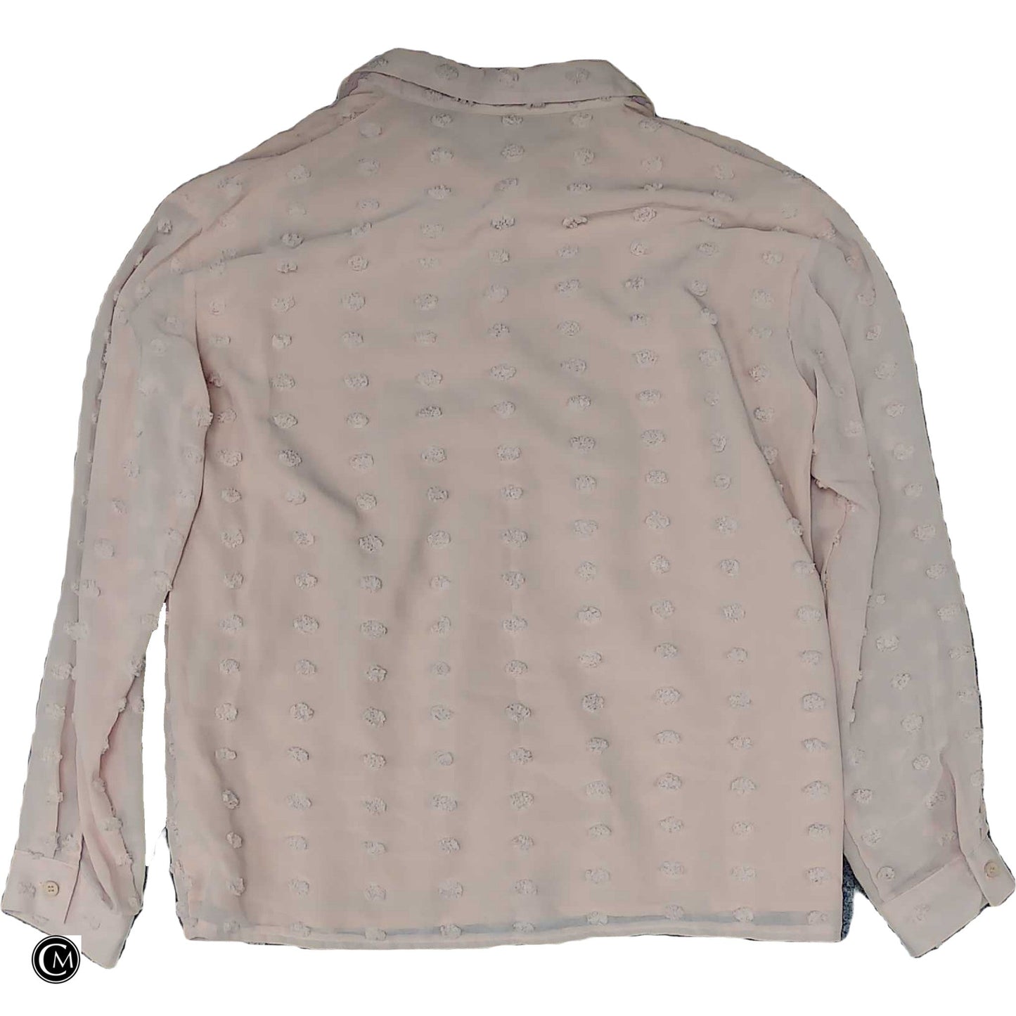 Blouse Ls By Clothes Mentor In Pink, Size: L image 2