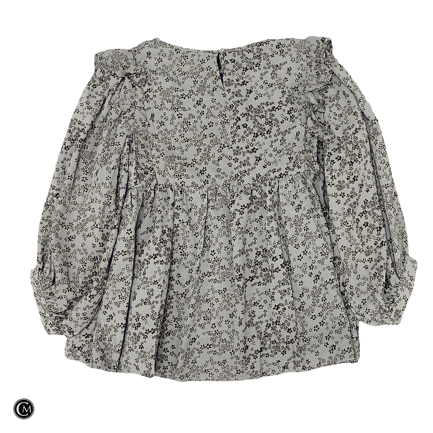 Blouse Ls By &Merci In Brown & Grey, Size: S