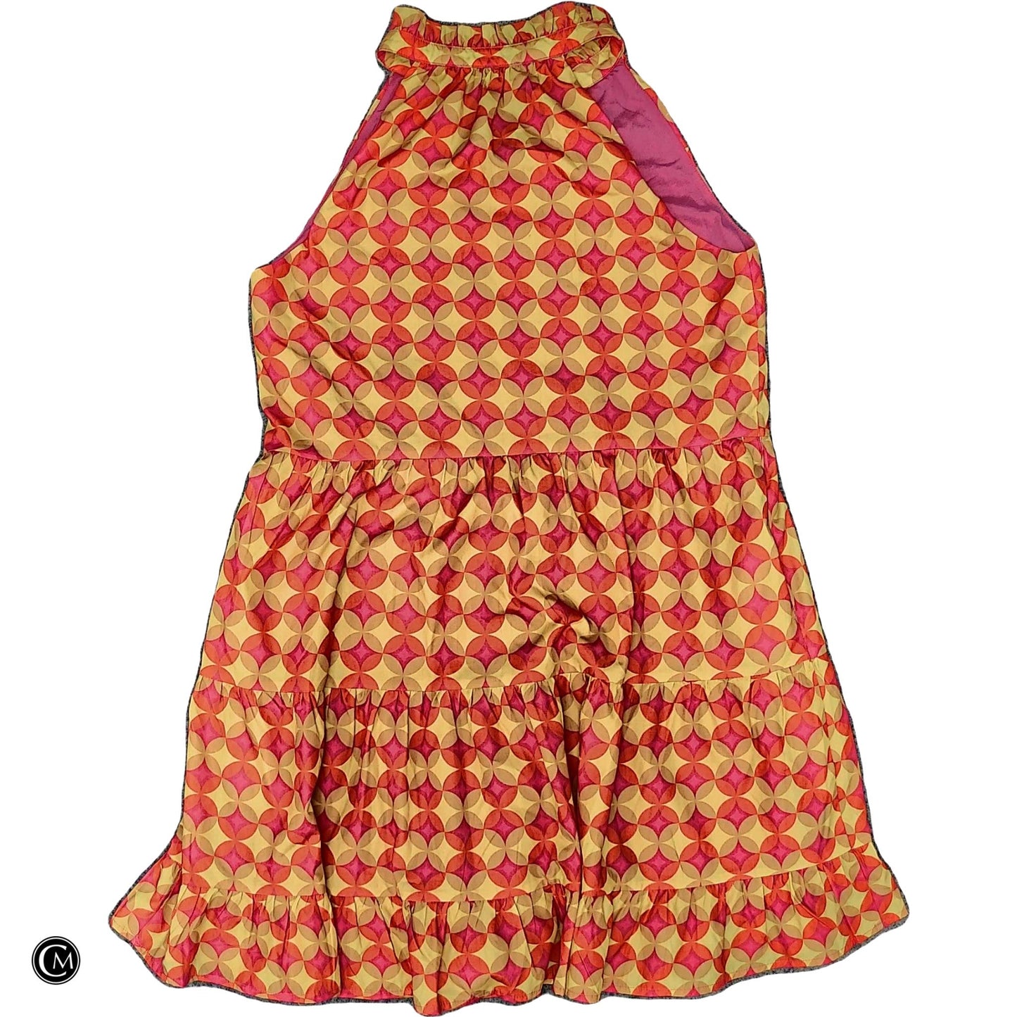 Dress Casual Short By Thml In Pink & Yellow, Size: S