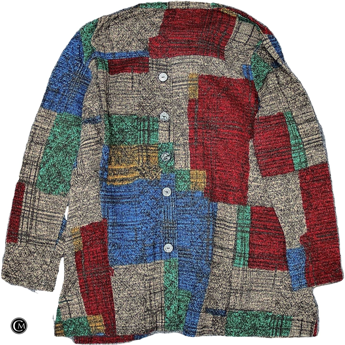 Sweater Cardigan By Ali Miles In Multi, Size: L