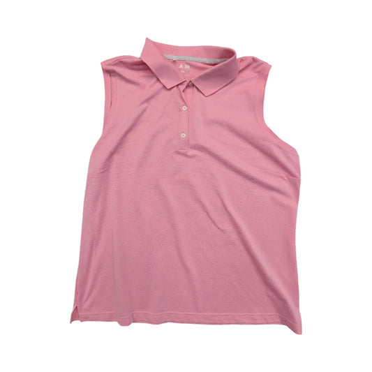 Athletic Tank Top By Adidas In Pink, Size:2X