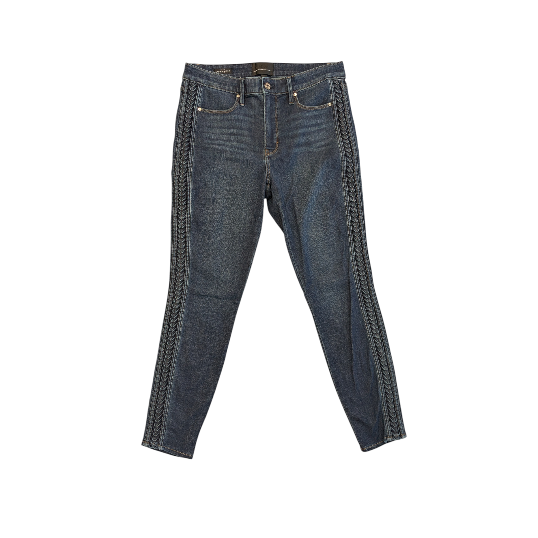 Jeans Skinny By White House Black Market In Blue Denim, Size:8