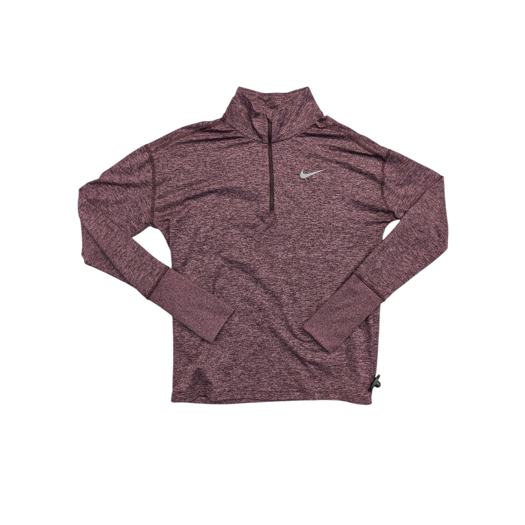 Athletic Top Ls Collar By Nike In Pink, Size:S
