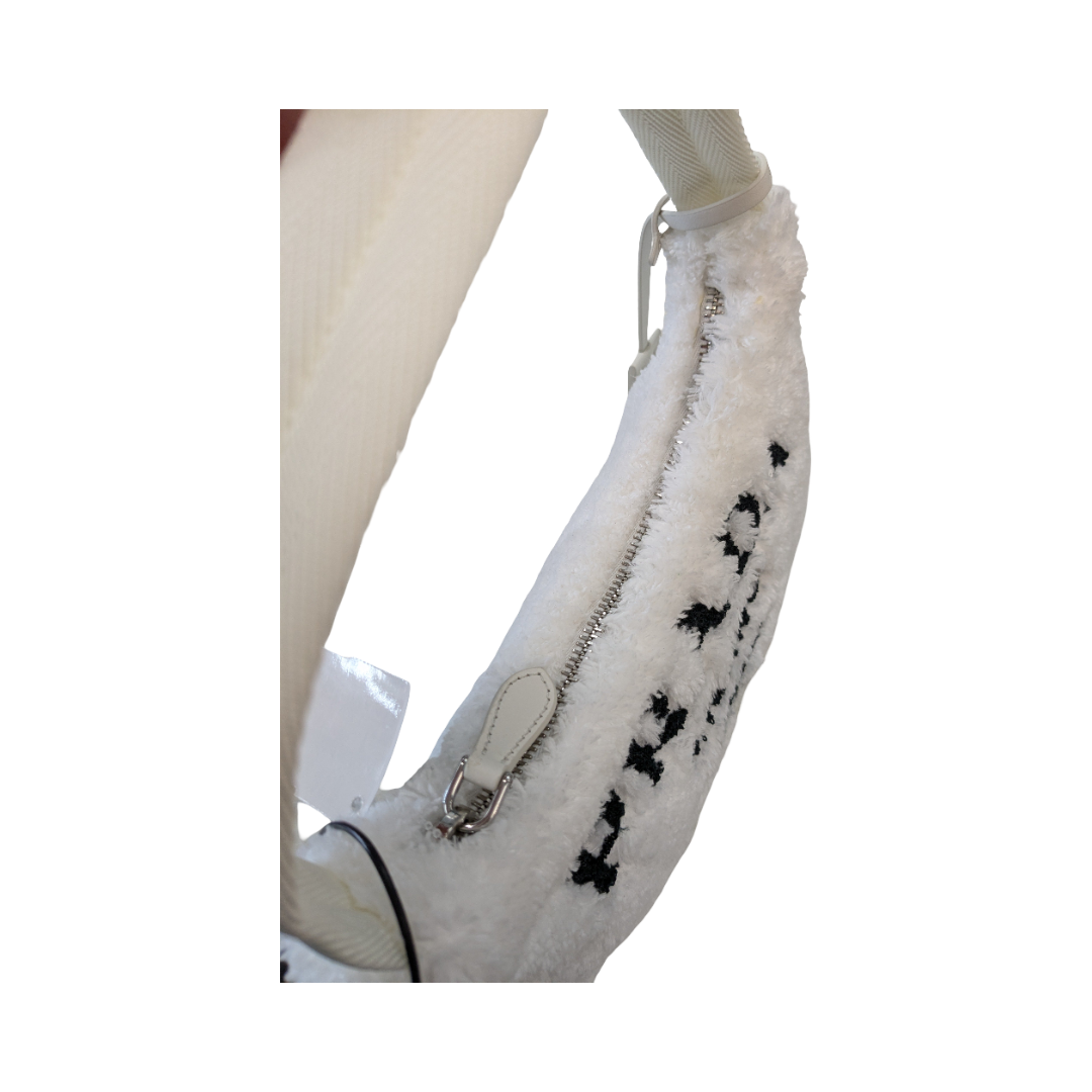 Handbag Luxury Designer By Prada In White, Size:Medium