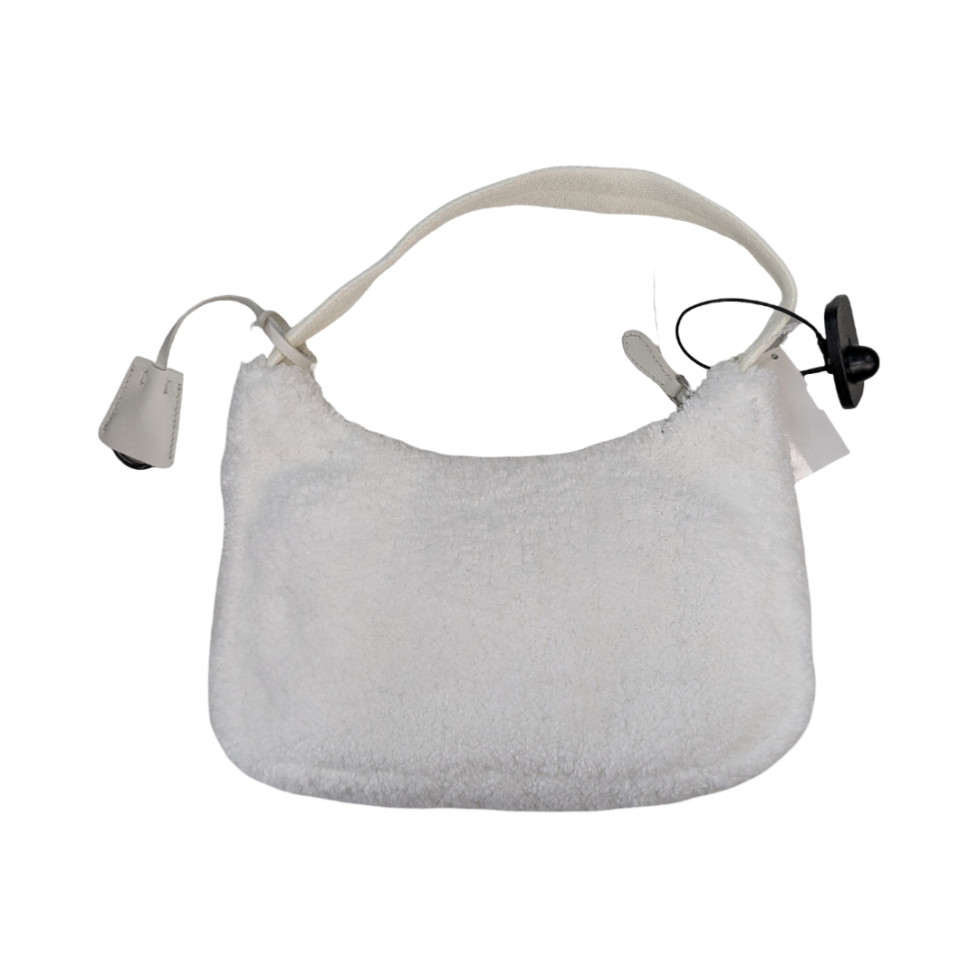 Handbag Luxury Designer By Prada In White, Size:Medium