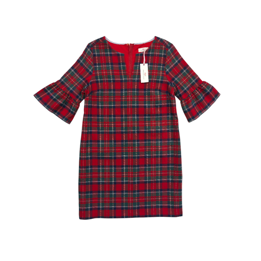 Dress Casual Midi By Vineyard Vines In Plaid Pattern, Size:8