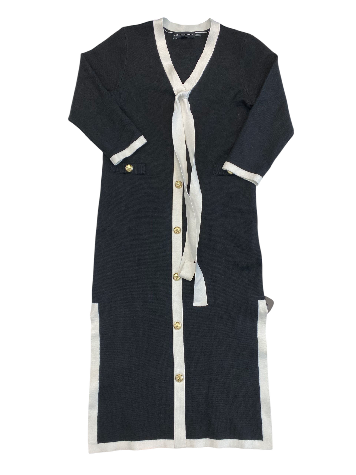 Dress Casual Maxi By English Factory In Black & White, Size:S