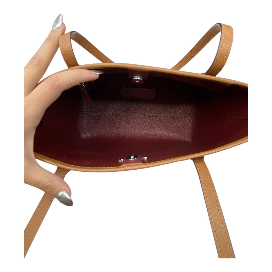 Handbag Designer By Coach In Tan, Size:Small