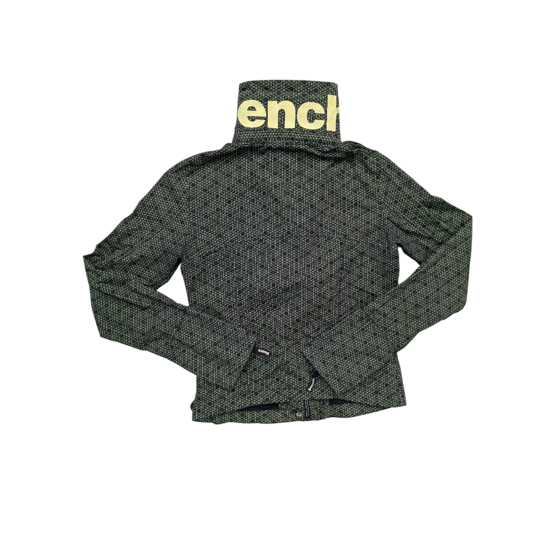 Jacket Windbreaker By Clothes Mentor In Black & Green, Size:S