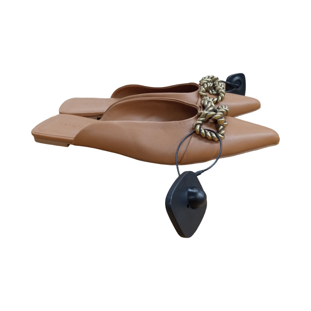 Shoes Flats By Open Edit In Tan, Size:9.5