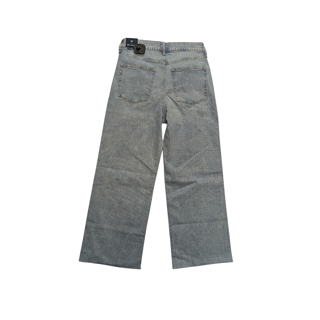Jeans Wide Leg By J. Crew In Blue Denim, Size:4