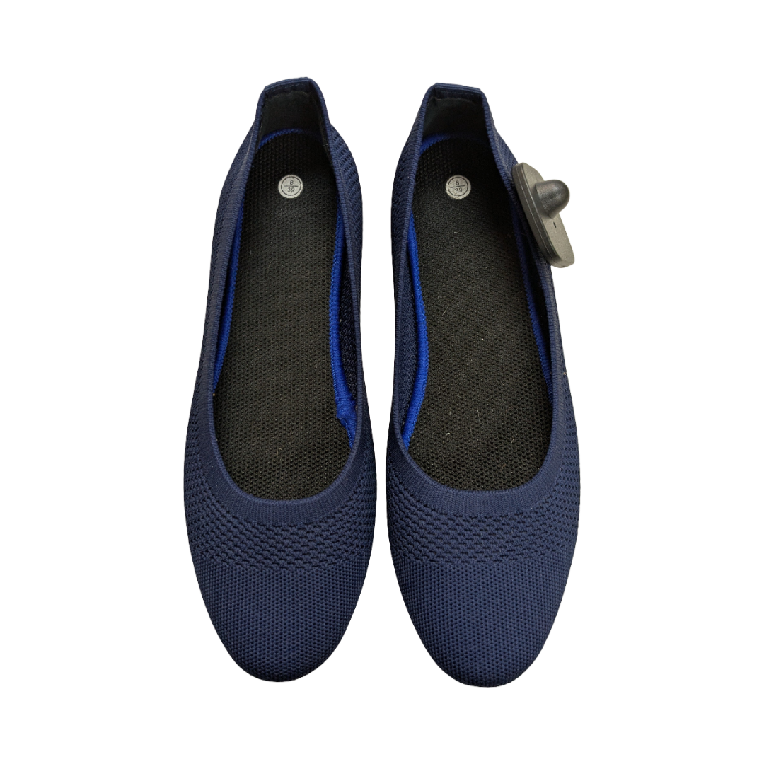 Shoes Flats By Clothes Mentor In Blue, Size:8.5