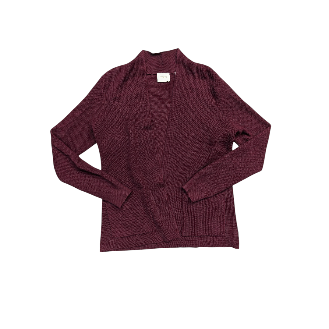 Sweater Cardigan By Cyrus Knits In Purple, Size:Xs