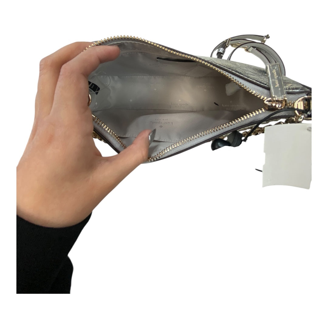 Handbag Designer By Kate Spade In Silver, Size:Small