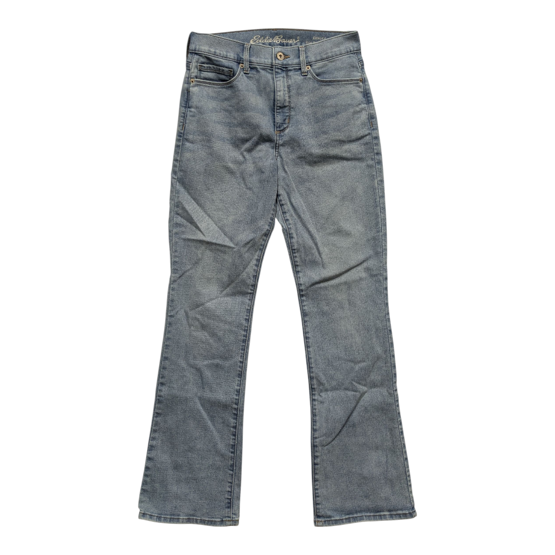 Jeans Straight By Eddie Bauer In Blue Denim, Size:6