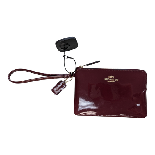 Wristlet Designer By Coach In Red, Size:Small