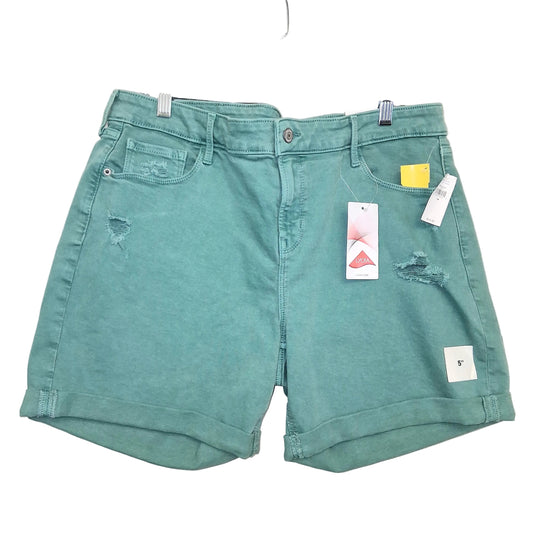 Shorts By Old Navy In Green Denim, Size:14
