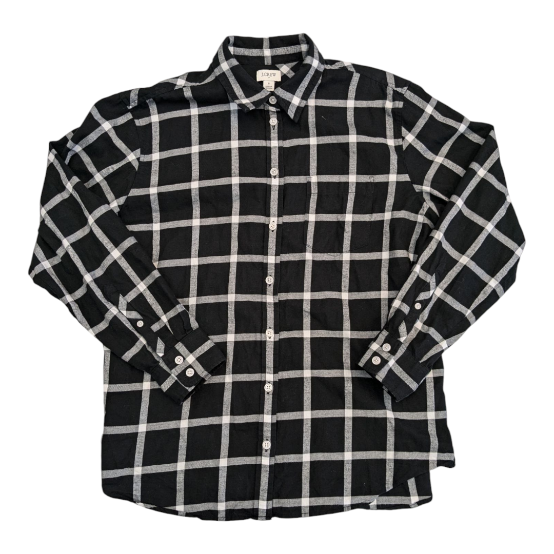 Top Ls By J. Crew In Black & White, Size:S