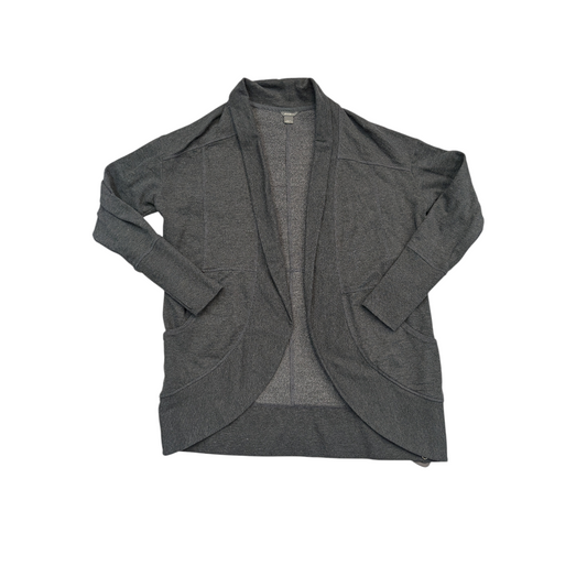 Sweater Cardigan By Eddie Bauer In Grey, Size:L