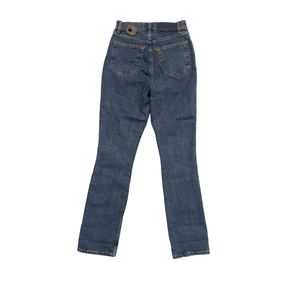 Jeans Straight By Abercrombie And Fitch In Blue Denim, Size:0