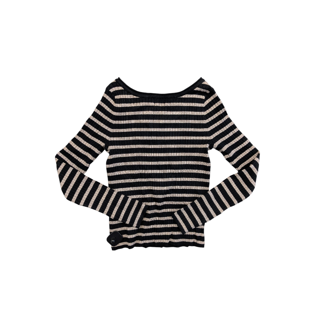 Top Ls By A New Day In Striped Pattern, Size:M