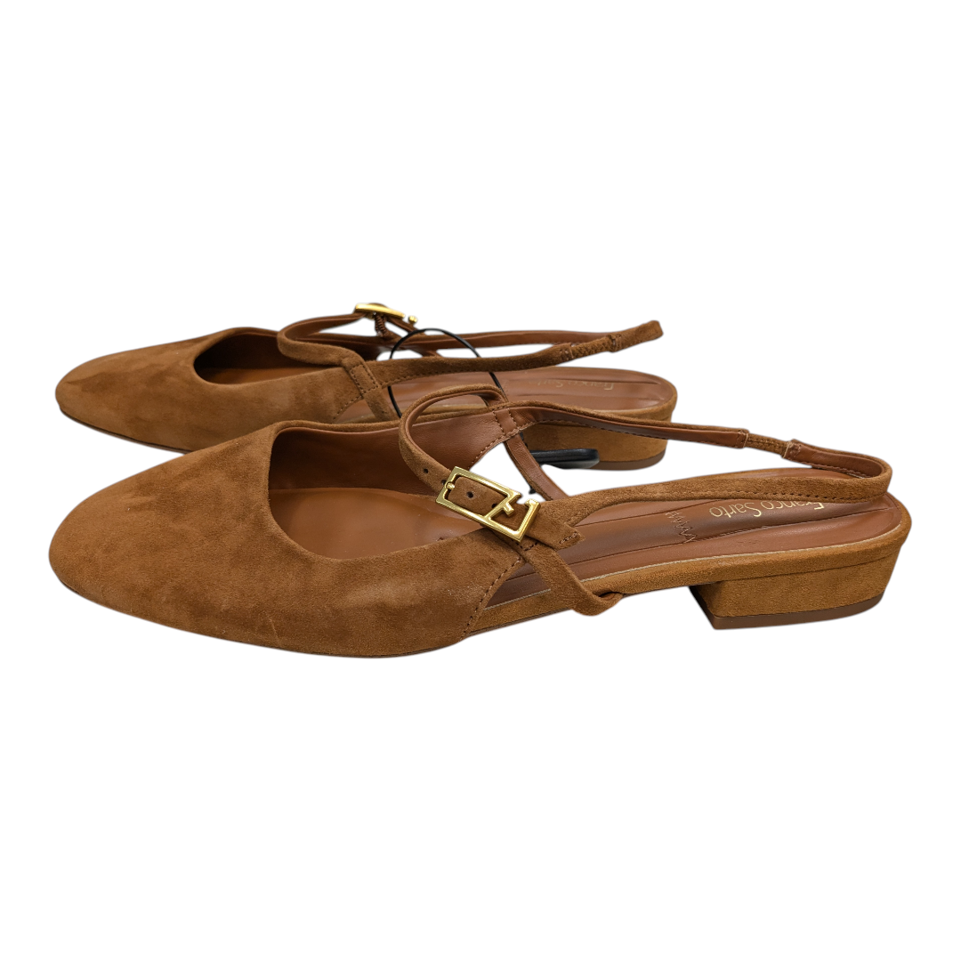 Shoes Flats By Franco Sarto In Brown, Size:10
