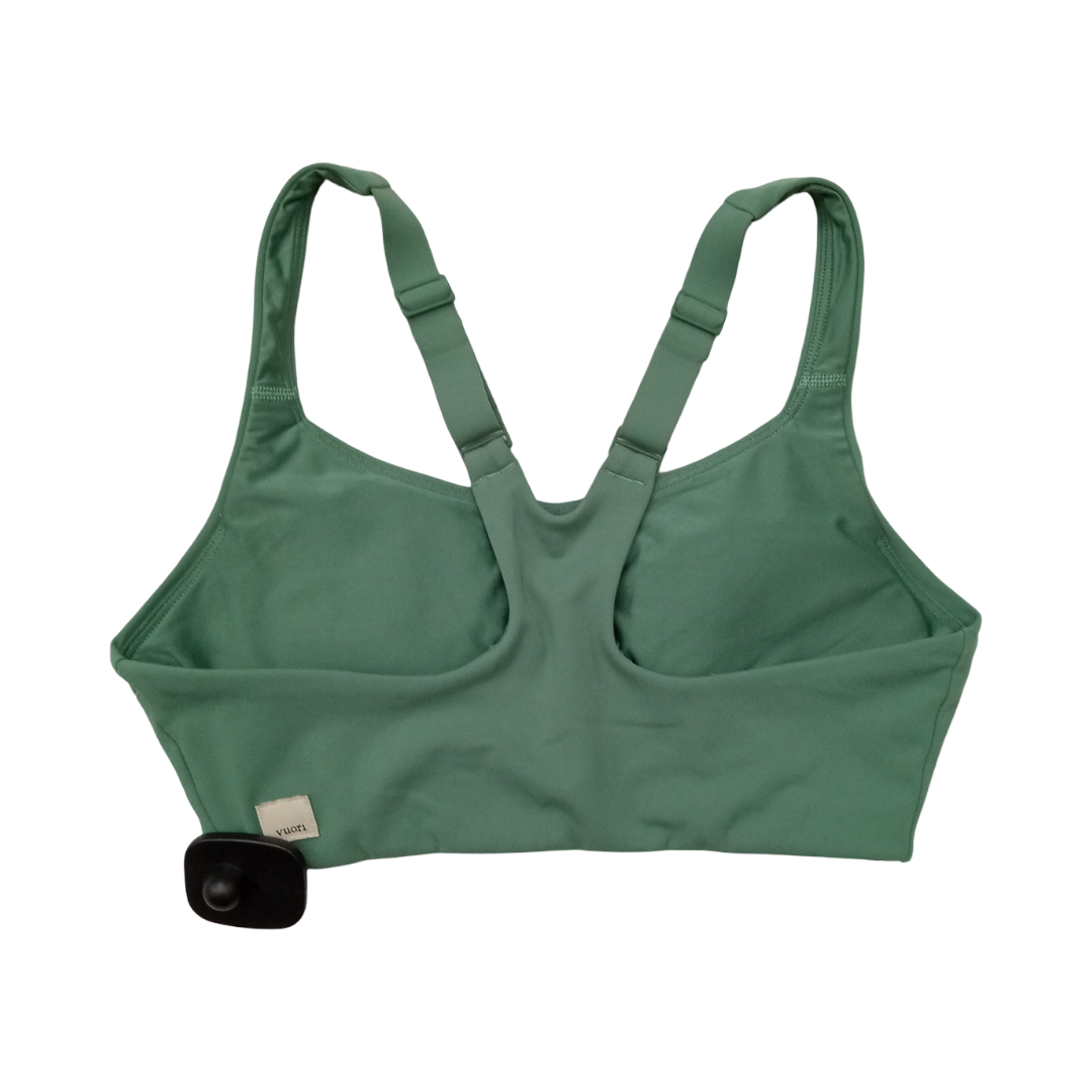 Athletic Bra By Vuori In Green, Size:Xs