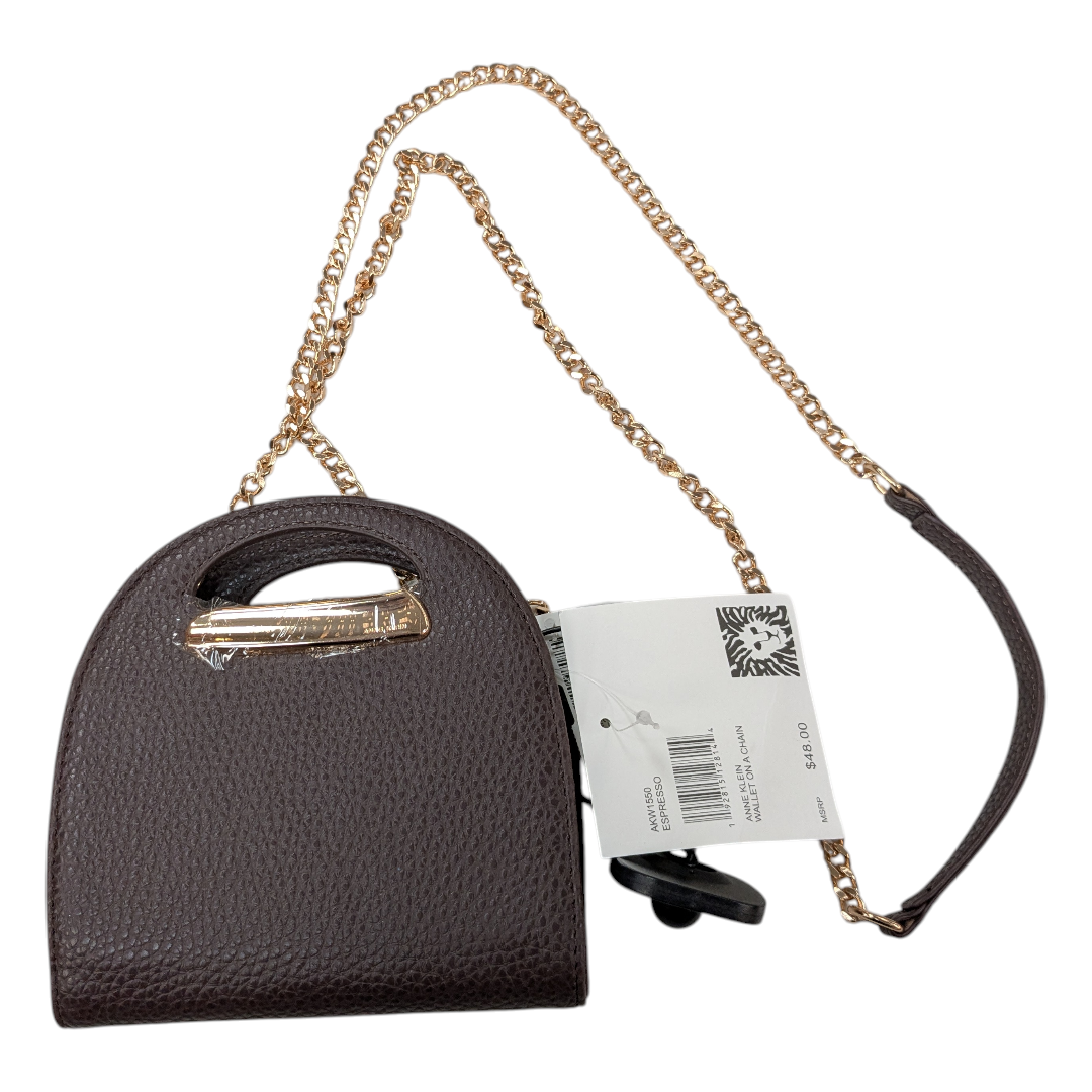 Handbag By Anne Klein In Brown, Size:Small
