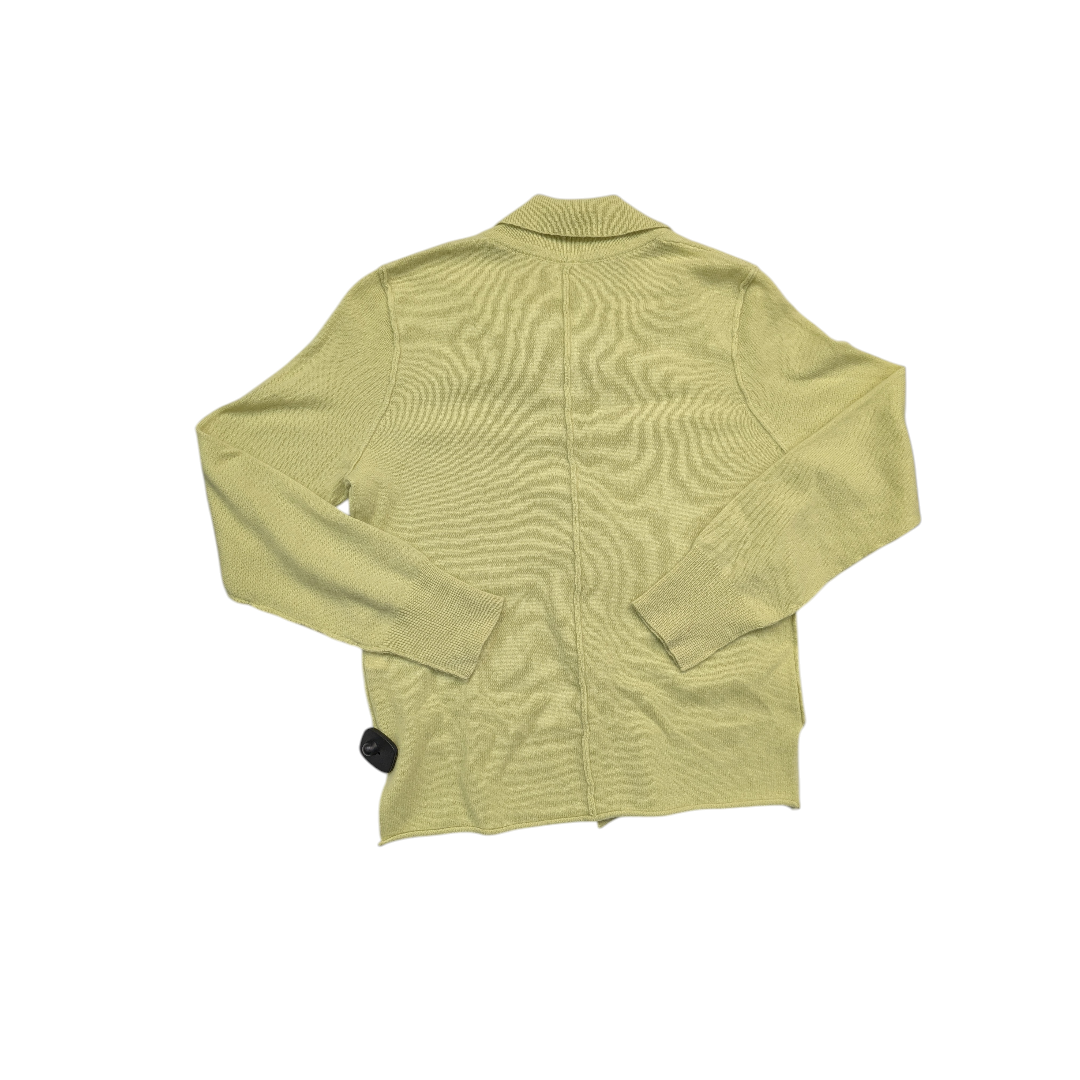 Sweater Cardigan By Free People In Chartreuse, Size:Xl