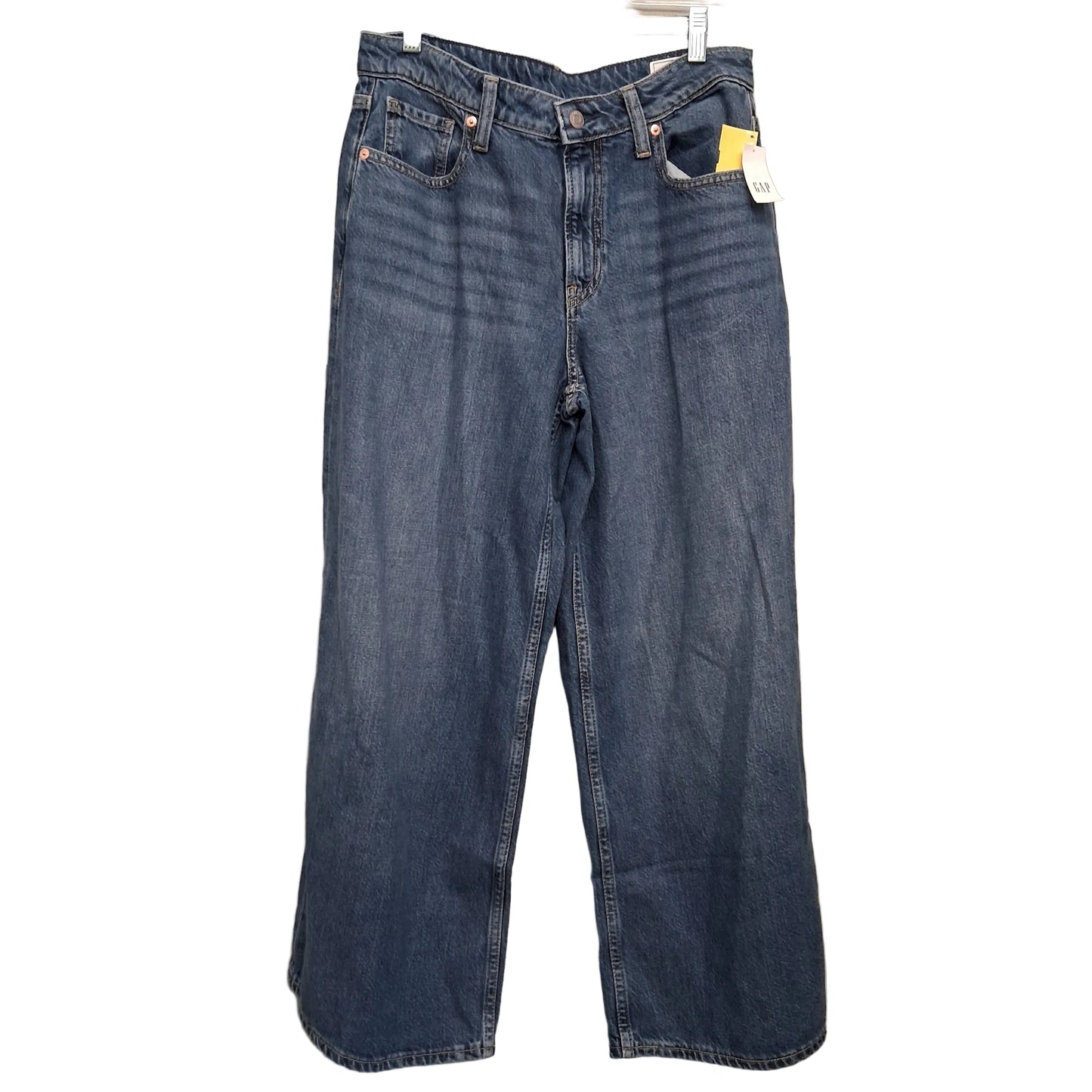 Jeans Wide Leg By Gap In Blue Red & White, Size:6P