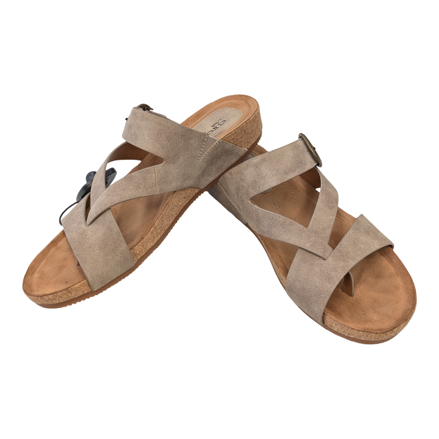 Sandals Flats By Sofft In Cream, Size:9