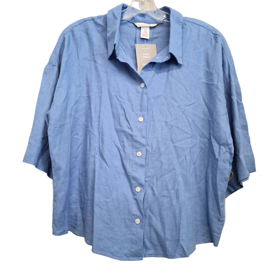 Top SS By H&M In Blue, Size:M