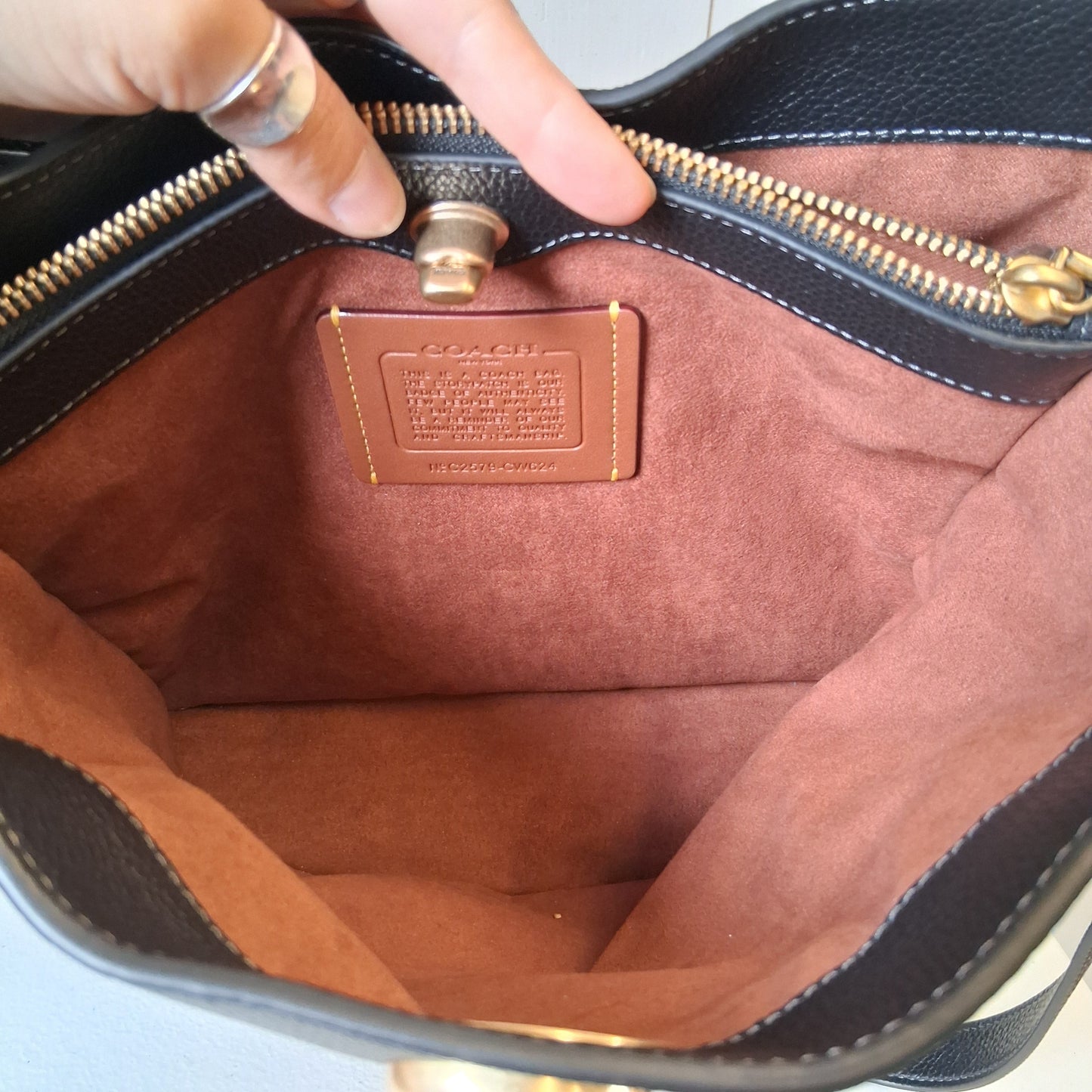 Crossbody Designer By Coach, Size: Large