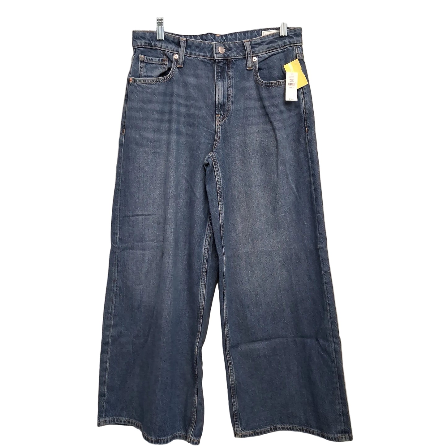 Jeans Wide Leg By Gap In Blue Denim, Size:4P