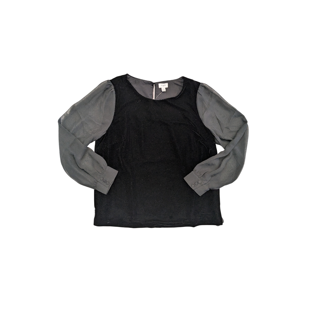 Top Ls By J. Crew In Black, Size:M