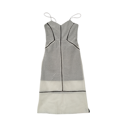 Dress Casual Midi By Top Shop In Black & White, Size:8