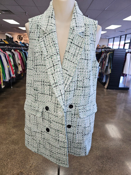 Vest Other By Maeve In Plaid Pattern, Size:M