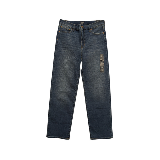 Jeans Straight By J. Crew In Blue Denim, Size:6