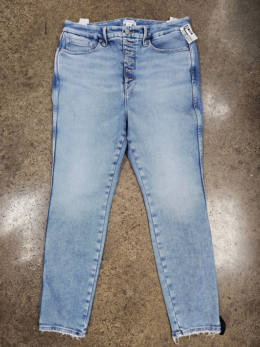 Jeans Skinny By Good American In Blue Denim, Size:16